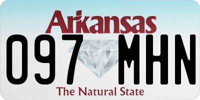 AR license plate 097MHN