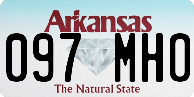 AR license plate 097MHO