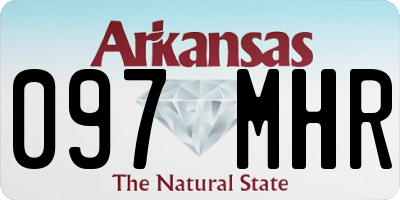 AR license plate 097MHR