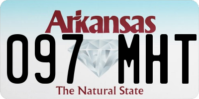 AR license plate 097MHT