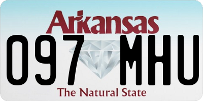 AR license plate 097MHU