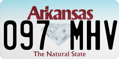 AR license plate 097MHV