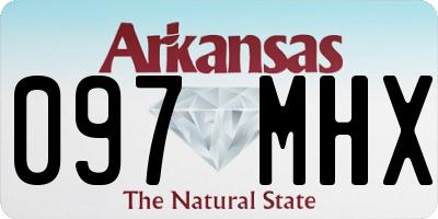 AR license plate 097MHX