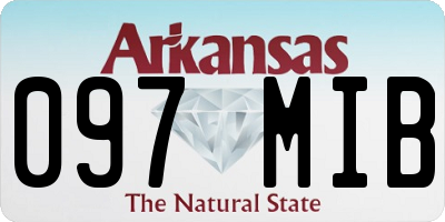 AR license plate 097MIB