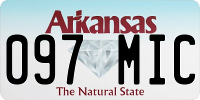AR license plate 097MIC