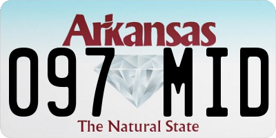 AR license plate 097MID