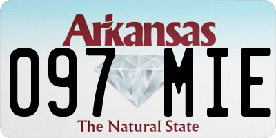 AR license plate 097MIE