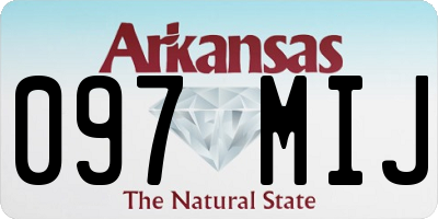 AR license plate 097MIJ