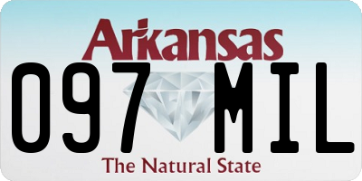 AR license plate 097MIL