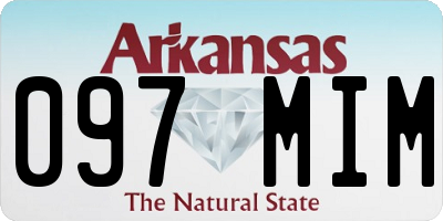 AR license plate 097MIM