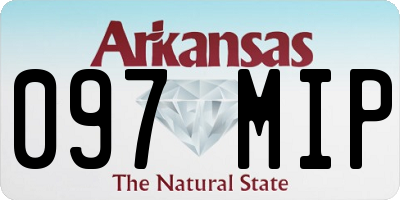 AR license plate 097MIP