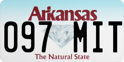 AR license plate 097MIT