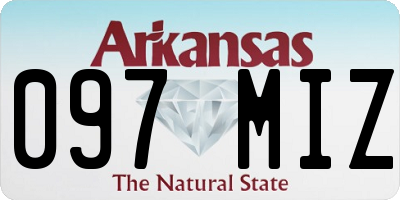 AR license plate 097MIZ