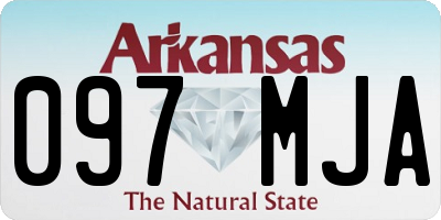 AR license plate 097MJA