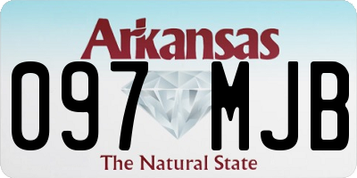 AR license plate 097MJB