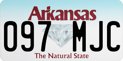 AR license plate 097MJC