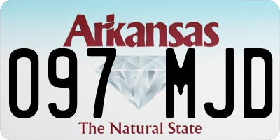 AR license plate 097MJD