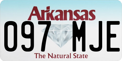 AR license plate 097MJE
