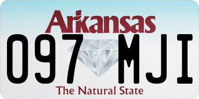 AR license plate 097MJI
