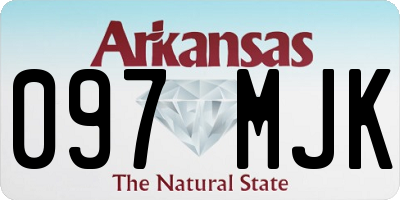 AR license plate 097MJK