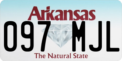 AR license plate 097MJL