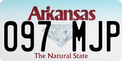 AR license plate 097MJP
