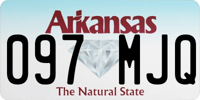 AR license plate 097MJQ