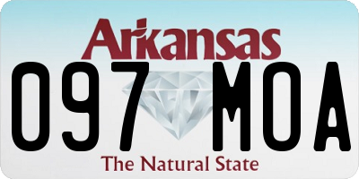 AR license plate 097MOA