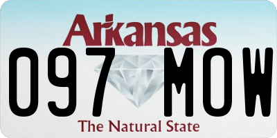 AR license plate 097MOW
