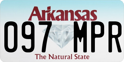 AR license plate 097MPR