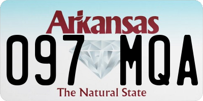 AR license plate 097MQA
