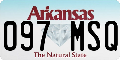 AR license plate 097MSQ