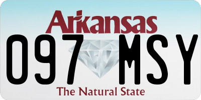 AR license plate 097MSY