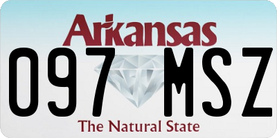 AR license plate 097MSZ