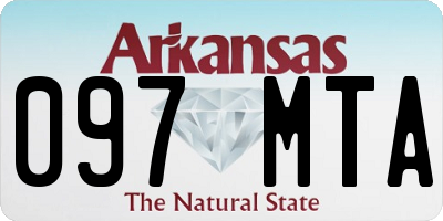 AR license plate 097MTA