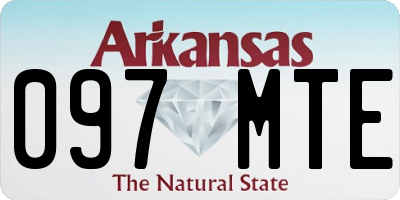 AR license plate 097MTE