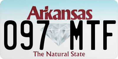 AR license plate 097MTF