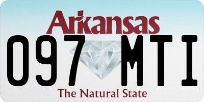 AR license plate 097MTI