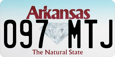 AR license plate 097MTJ