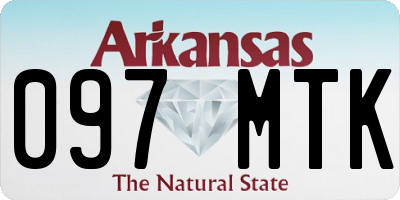 AR license plate 097MTK