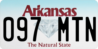 AR license plate 097MTN