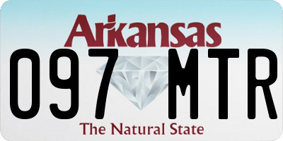 AR license plate 097MTR