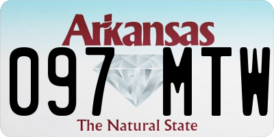 AR license plate 097MTW