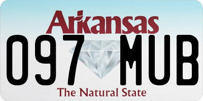 AR license plate 097MUB