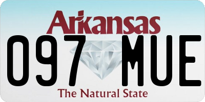 AR license plate 097MUE