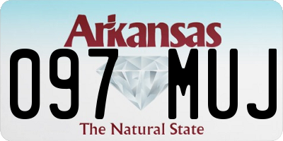 AR license plate 097MUJ