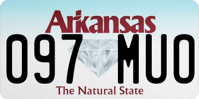 AR license plate 097MUO