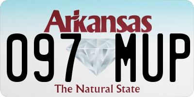AR license plate 097MUP