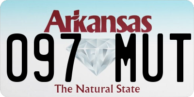 AR license plate 097MUT
