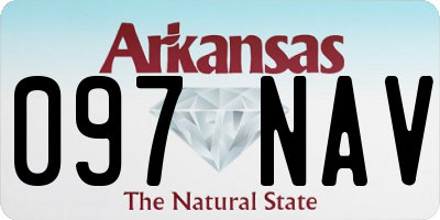 AR license plate 097NAV